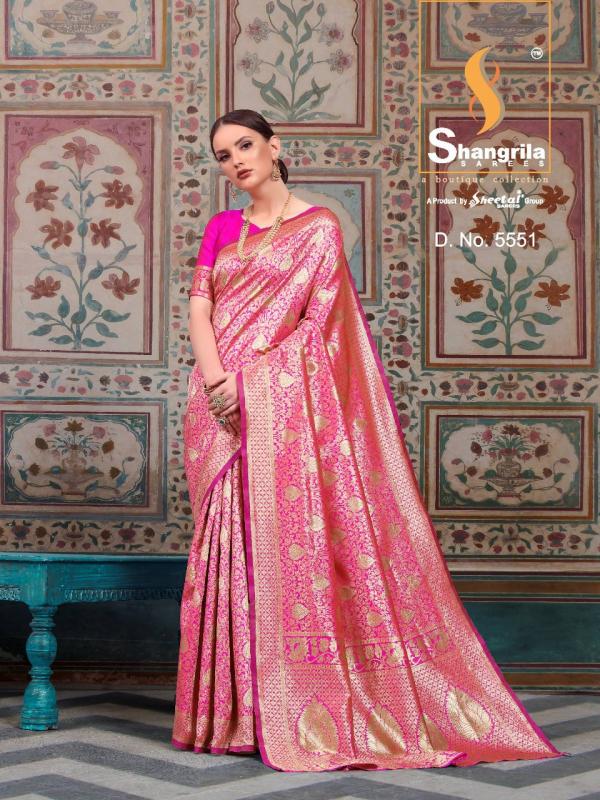 Shangrila Saree Samyra Silk 5551-5558 Series 