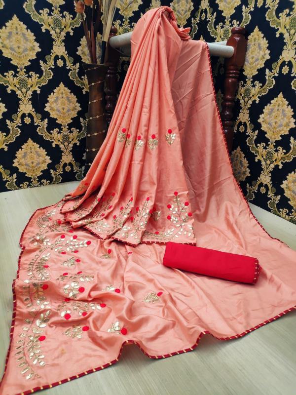 Gota Patti Saree Rangeela Colors  