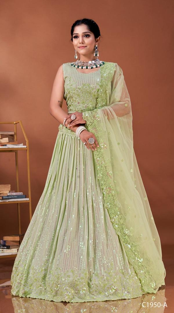 Aamoha Trendz Ready Made Designer Crop Top C-1950 Colors 