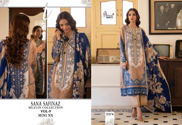 Shree Fab Sana Safinaz Muzlin Collection Vol-9 Mini Nx 2374-2375 Series  