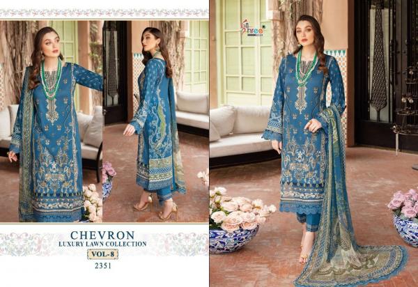 Shree Fab Chevron Lawn Collection Vol-8 2351-2358 Series  