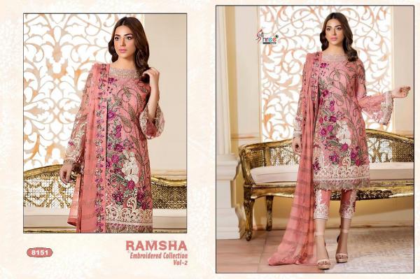 Shree Fabs Ramsha Embroidered Collection Vol-2 8151-8157 Series 