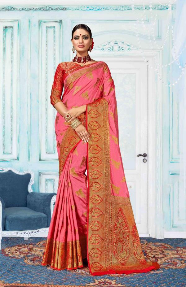 Sangam Saree Patto Jari Silk 1001-1006 Series 