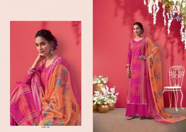 Alok Suits Lilly 582-001 to 582-010 Series