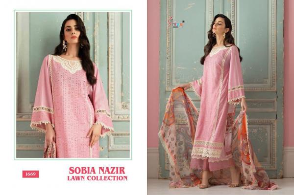 Shree Fab Sobia Nazir Lawn Collection 1669-1672 Series  
