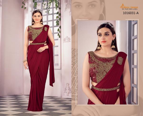Aamoha Trendz Ready To Wear Designer Saree 1016031 Colors  