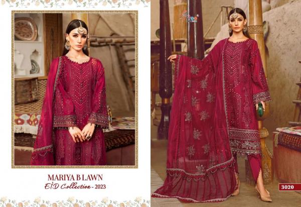 Shree Fab Mariya B Lawn Eid Collection-23 3020-3027 Series 