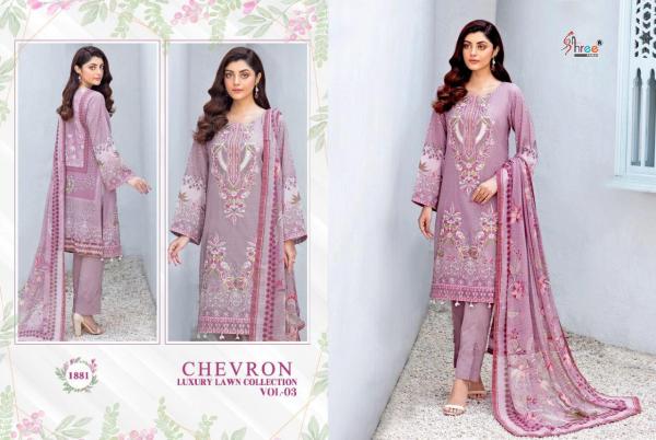 Shree Fabs Chevron Luxury Lawn Collection Vol-3 1881-1888 Series  