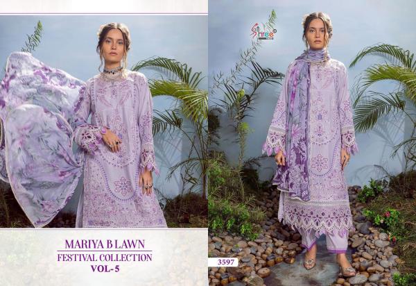 SHREE FABS MARIYA.B LAWN FESTIVAL COLLECTION VOL-5 3597 TO 3600 