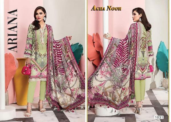Agha Noor Luxury Lawn Collection Vol-3 1031-1040 Series  