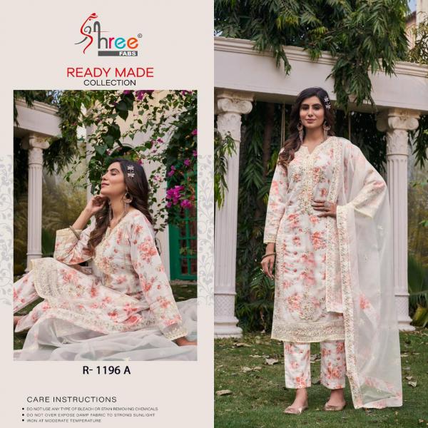 SHREE FAB READY MADE COLLECTION R-1196-A TO R-1196-D 