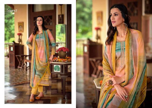 Sanna Fashion Sajal 10201-10210 Series  
