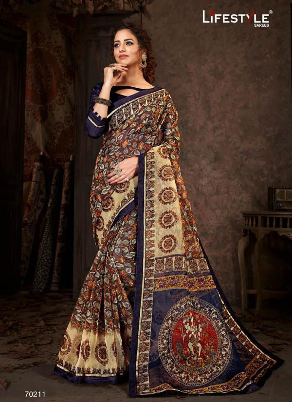 Lifestyle Saree Charu Mitra 70211-70222 Series 