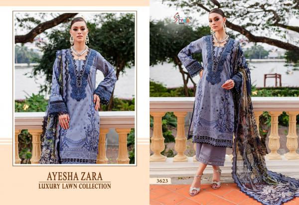 SHREE FAB AYESHA ZARA LUXURY LAWN COLLECTION 3623 TO 3628 