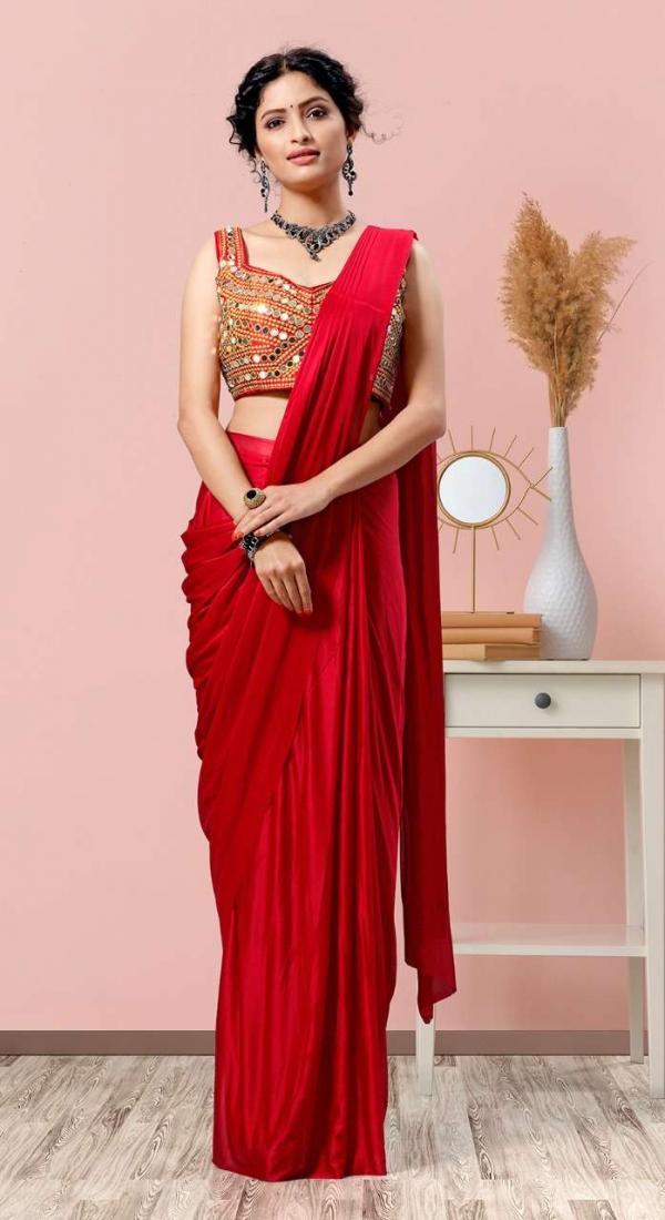 Aamoha Trendz Ready To Wear Designer Saree 1015592 Colors 