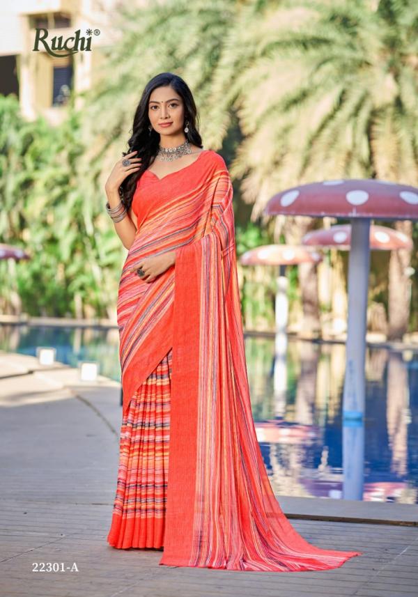 Ruchi Saree Star Chiffon 98th Edition 22301-22303 Series