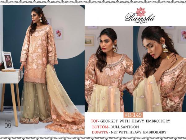 Ramsha 149-150 Designer Dress Material 