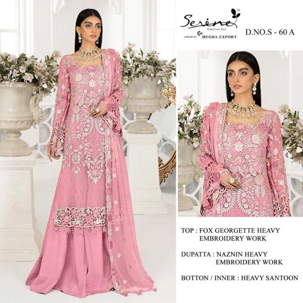 Serene Pakistani Suit S-60 Colors  