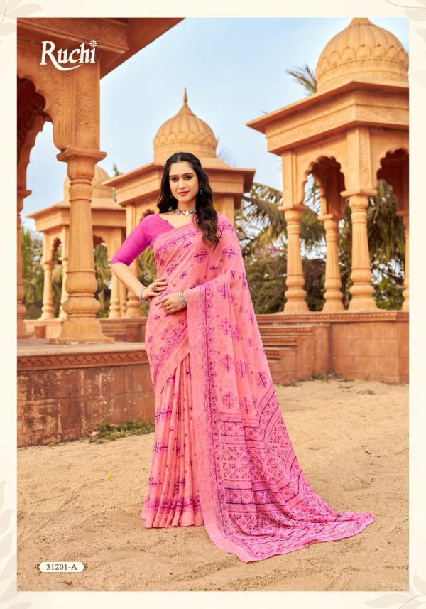 RUCHI SAREE STAR CHIFFON 151 31201-A TO 31203-D 