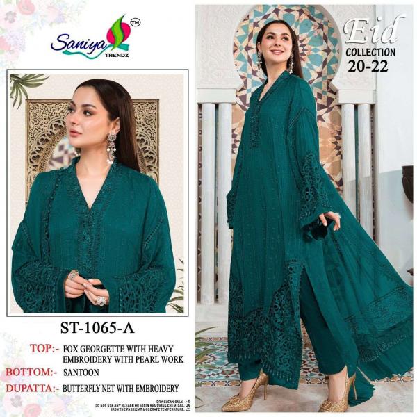 Saniya Trendz Eid Collection 20-22 ST-1065 Colors  