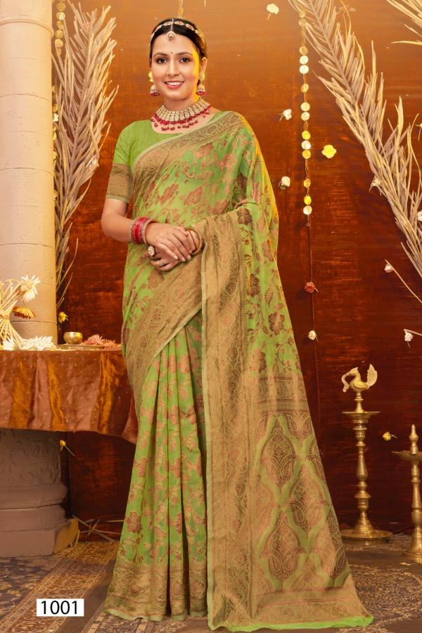 SAROJ SAREE ATLANTIC COTTON VOL-1 1001 TO 1006 