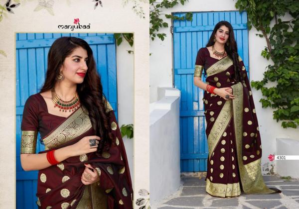 Manjuba Saree Mahadevi Silk 4301-4304 Series   