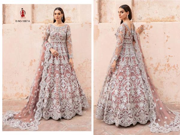KB Series Boutique Collection Bridal Anarkali Gown KB-1067 Colors  