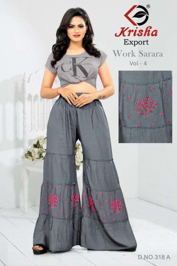 Krisha Exports Work Sarara Vol-3 318 Colors  