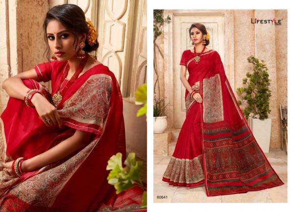 Lifestyle Saree Linen Cotton Vol-7 60641-60652 Series 