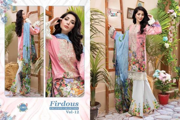 Shree Fabs Firdous Exclusive Collection Vol-12 1302-1306 Series. 