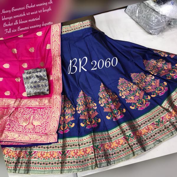 BR Lehenga Banarasi Weaving BR-2060 Colors  