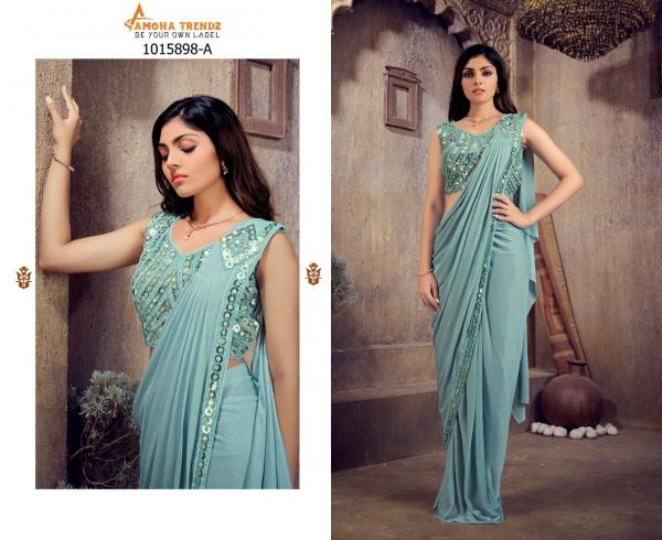 Aamoha Trendz Ready To Wear Designer Saree 1015898 Colors  