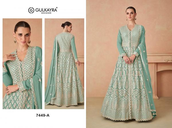 GULKAYRA DESIGNER RIMSHA 7449-A TO 7449-D 