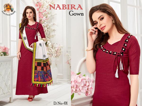 Arya Dress Maker Nabira Gown 01-06 Series  