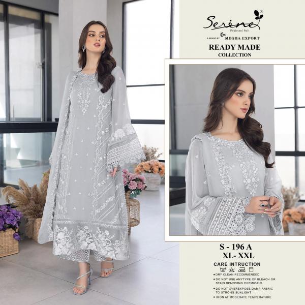 Serine Pakistani Suit Ready Made Collection S-196 Colors  