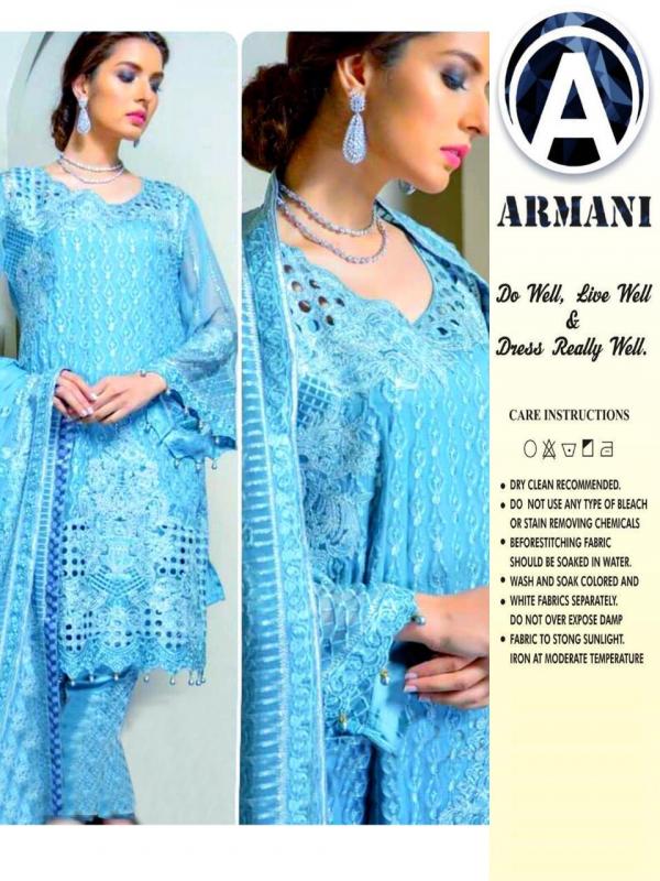 Armani Rimsha 03 Blue Designer Suit 
