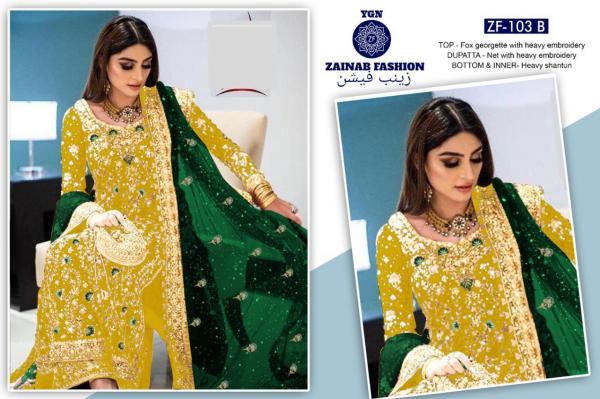 Zainab Fashion ZF 103 B Salwar Kameez  