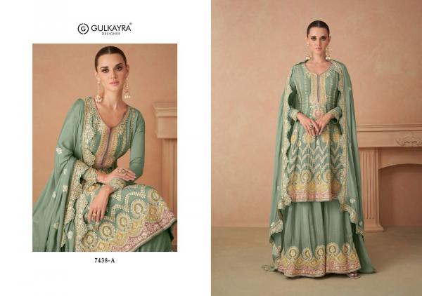 GULKAYRA DESIGNER SAHIRA 7438-A TO 7438-D 