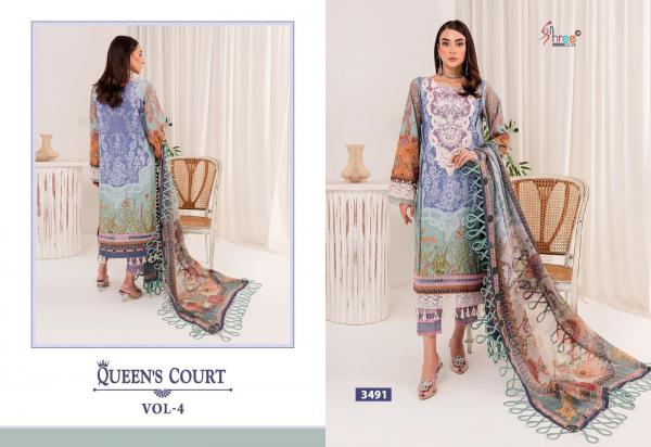 SHREE FAB QUEENS COURT VOL-4 3491 TO 3497 