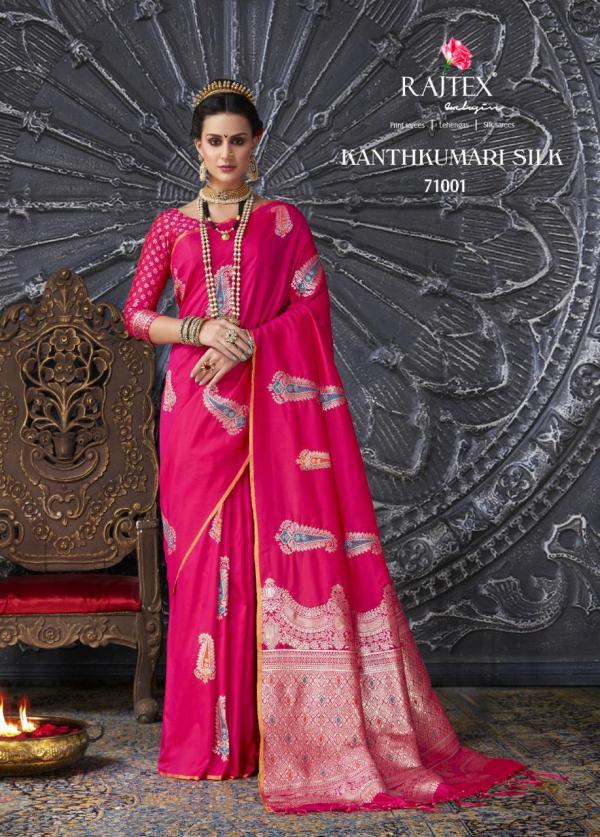 Rajtex Saree Kanthkumari Silk 71001-71005 Series 