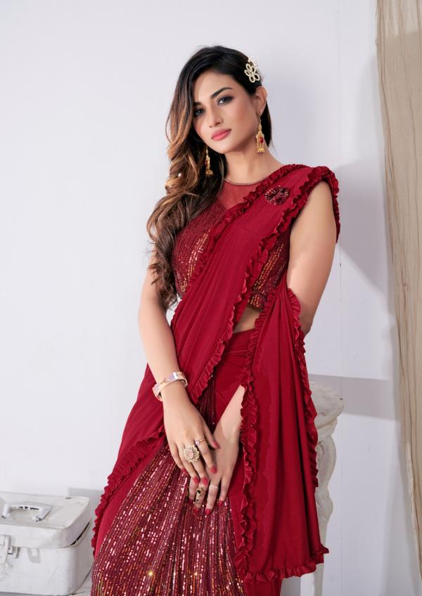Aamoha Trendz Ready To Wear Designer Saree 101790 Colors 