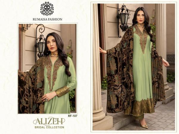 Rumaisa Fashion Alizeh Bridal Collection RF-107 Colors 