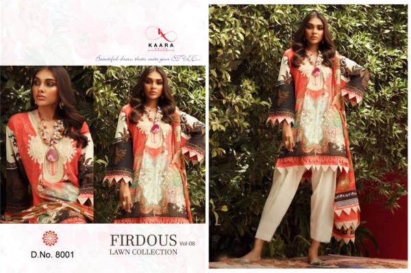 Kaara Suits Firdous Lawn Collection Vol-8 8001-8006 Series 