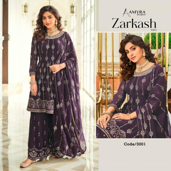 Amyra Designer Zarkash Vol-3 3001-3004 Series  