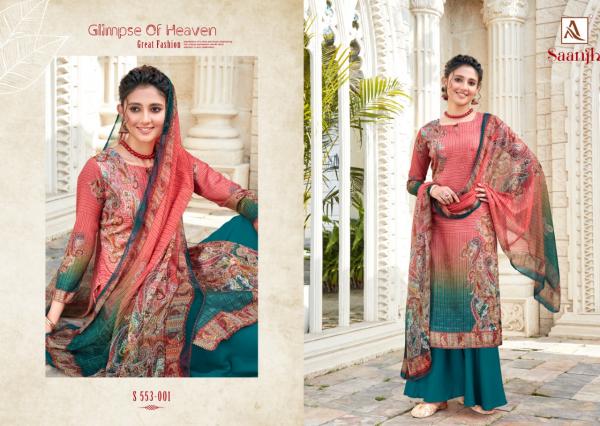 Alok Suits Saanjh 553-001 to 553-010 Series 