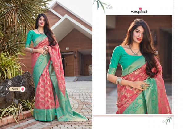 Manjubaa Saree Malashree Silk 5101-5108 Series  