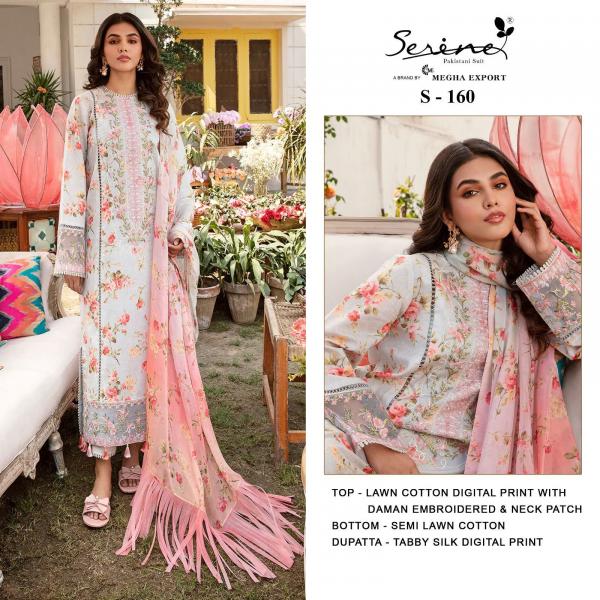 Serine Pakistani Suit S-160 Design 