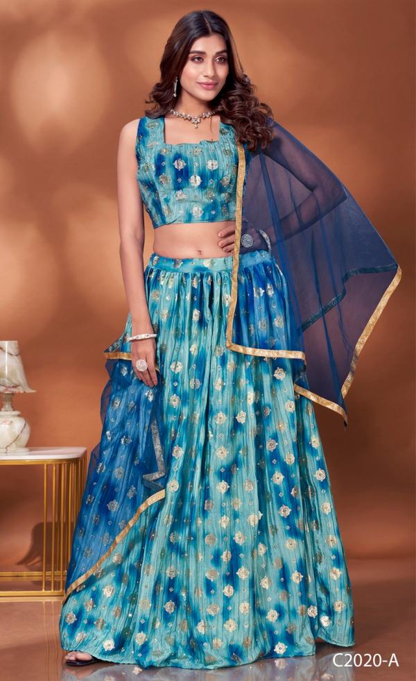 Aamoha Trendz Ready Made Designer Crop Top C-2020 Colors 