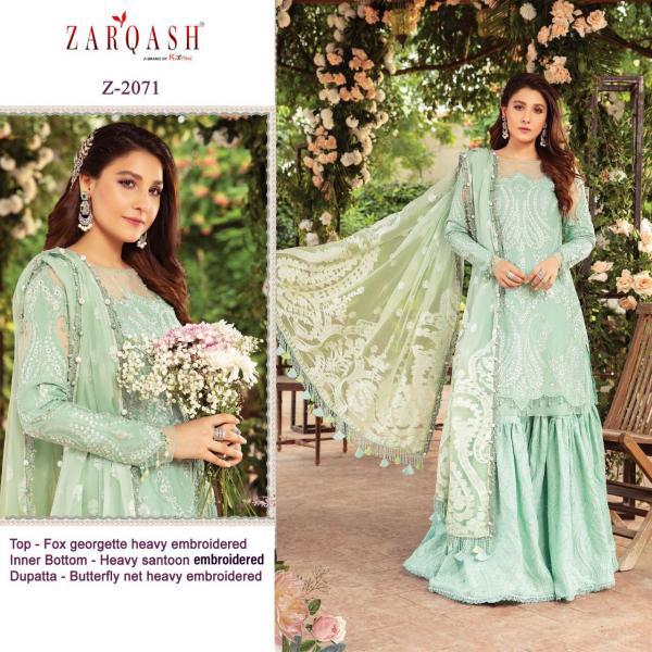 Khayyira Suits Zarqash Sateen Maria .B Z-2071 to Z-2075 Series  