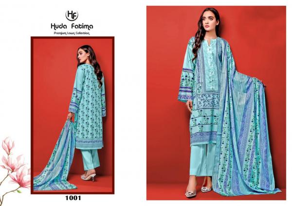 Huda Fatima Premium Lawn Collection Vol-1 1001-1010 Series 